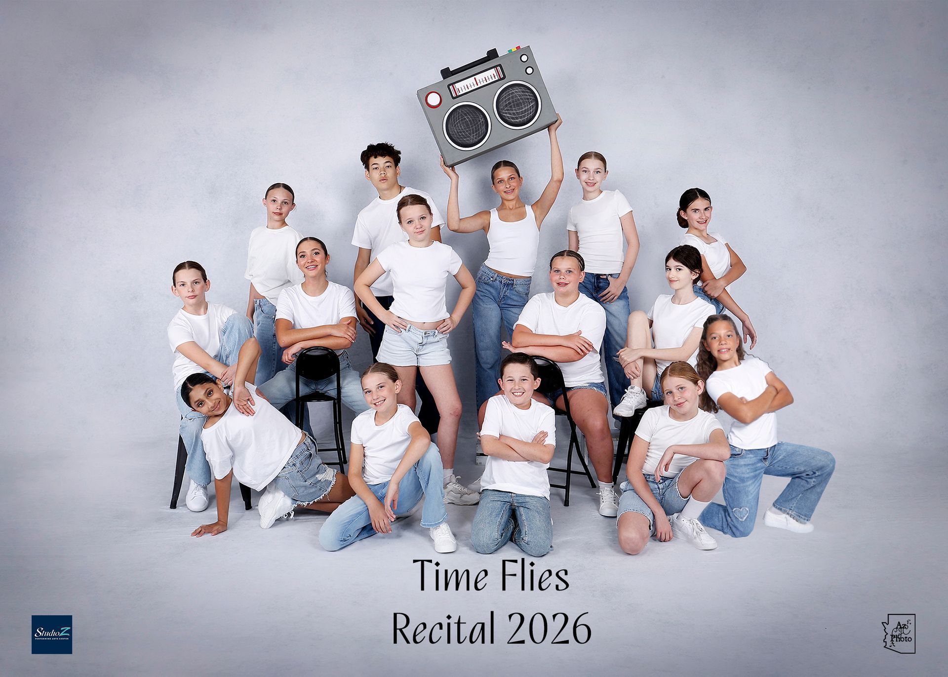 Studio Z hip hop dancers in performance