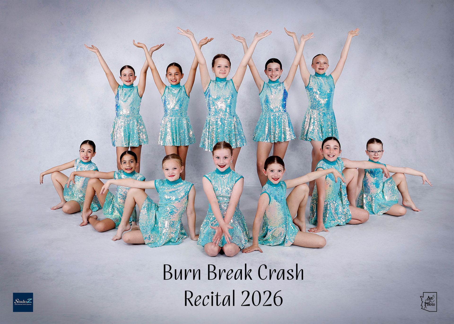 Studio Z jazz dancers performing together